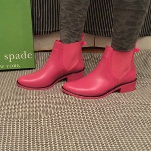 Kate Spade pink rain boots